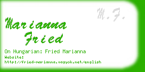 marianna fried business card